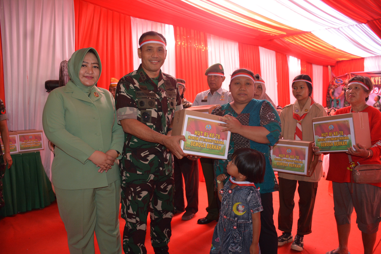 Memperingati HUT RI ke-78, Korem 073/Makutarama Gelar Karya Bakti dan Bakti Sosial